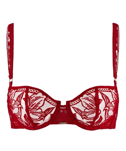 濃情韻味-半罩無襯內衣(紅)